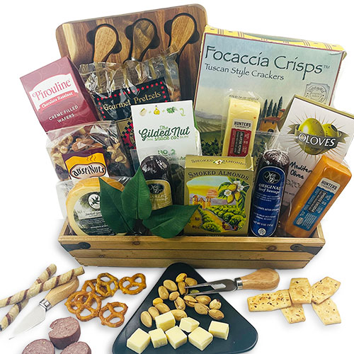 Gourmet Meat & Cheese Gift Basket