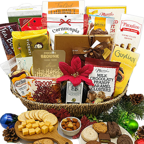 Gourmet Christmas & Chocolate Gift Basket