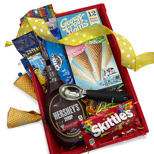 Ice Cream Social Ice Cream Gift Basket