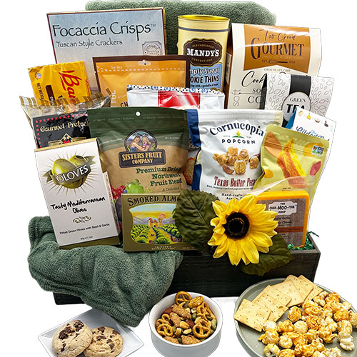 With Sympathy Sympathy Gift Basket